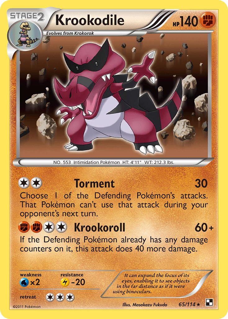 Krookodile - 065/114 - Black & White