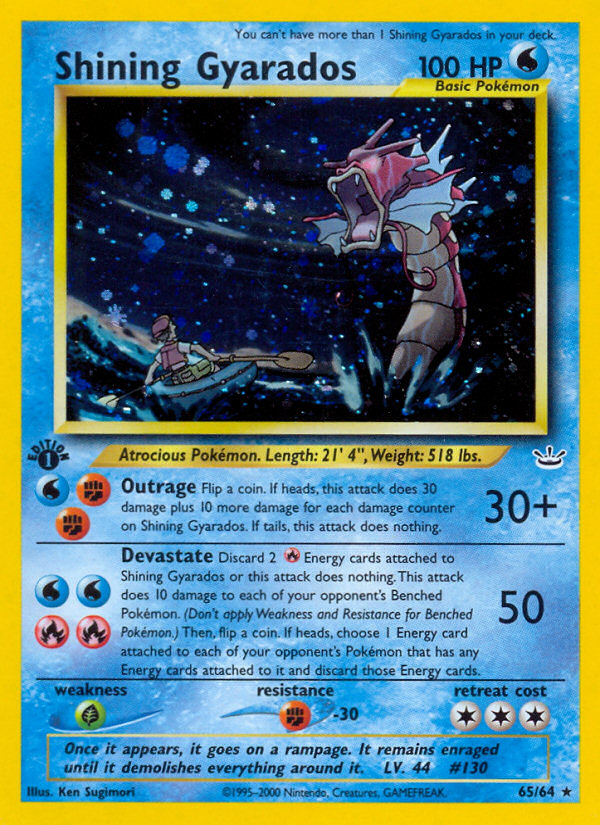 Shining Gyarados - 65/64 - Neo Revelation