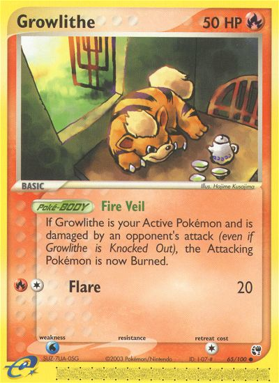 Growlithe - 065/100 - Sandstorm