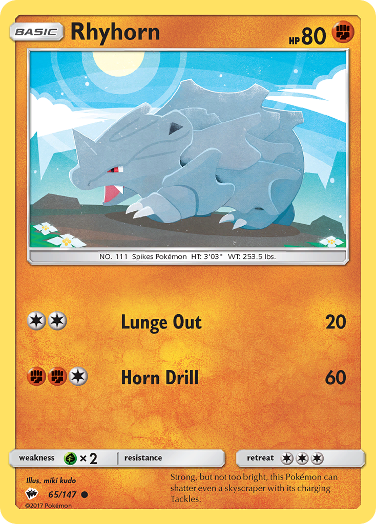 Rhyhorn - 065/147 - Burning Shadows