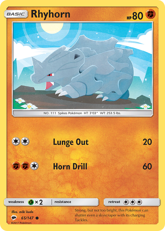 Rhyhorn - 065/147 - Burning Shadows