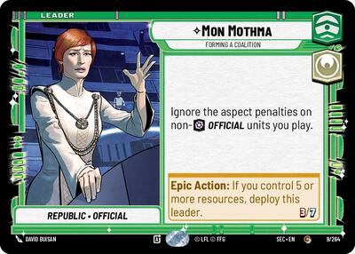 Mon Mothma - Forming a Coalition - 9/264 - Common - Secrets of Power