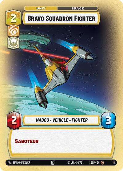 Bravo Squadron Fighter - Common - Secrets of Power: Weekly Play Promos