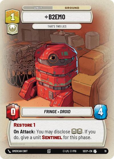 B2EMO - That's Two Lies - Uncommon - Secrets of Power: Weekly Play Promos