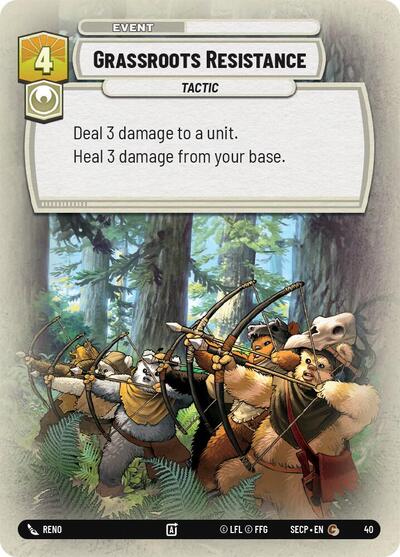 Grassroots Resistance - Common (Foil) - Secrets of Power: Weekly Play Promos