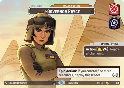 Governor Pryce - Tyrant of Lothal - 1031 - Rare (Showcase) - Secrets of Power