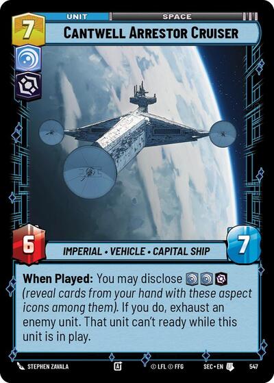 Cantwell Arrestor Cruiser - 547 - Uncommon (Foil) - Secrets of Power