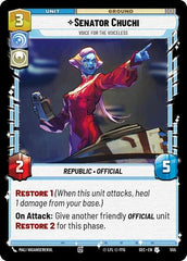Senator Chuchi - Voice for the Voiceless - 555 - Uncommon (Foil) - Secrets of Power