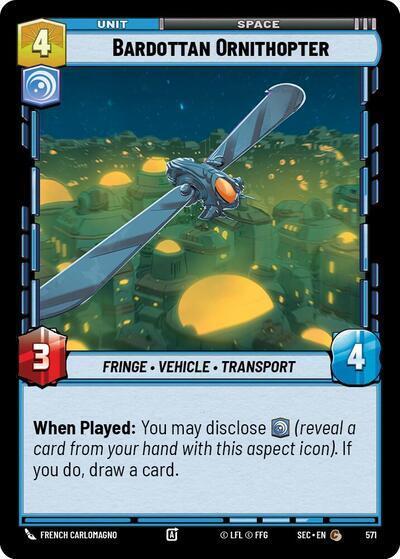 Bardottan Ornithopter - 571 - Common (Foil) - Secrets of Power