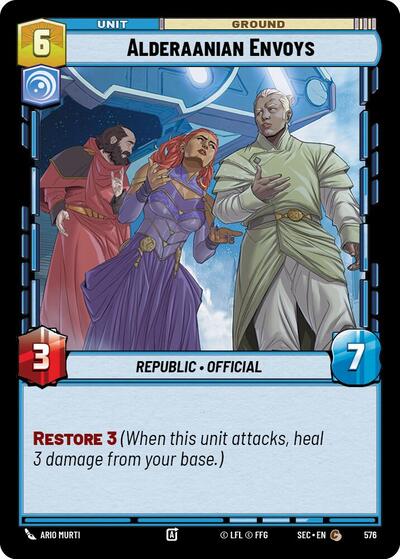 Alderaanian Envoys - 576 - Common (Foil) - Secrets of Power