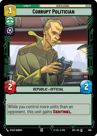 Corrupt Politician - 589 - Special (Foil) - Secrets of Power