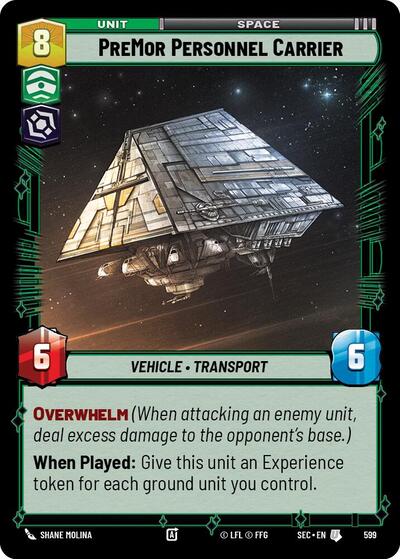 PreMor Personnel Carrier - 599 - Uncommon (Foil) - Secrets of Power