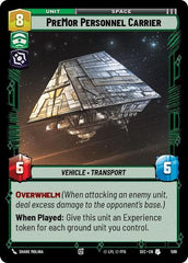 PreMor Personnel Carrier - 599 - Uncommon (Foil) - Secrets of Power