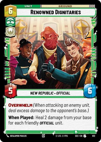 Renowned Dignitaries - 612 - Uncommon (Foil) - Secrets of Power