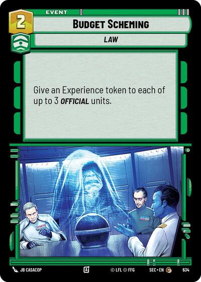 Budget Scheming - 634 - Common (Foil) - Secrets of Power