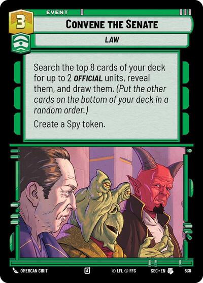 Convene the Senate - 638 - Uncommon (Foil) - Secrets of Power