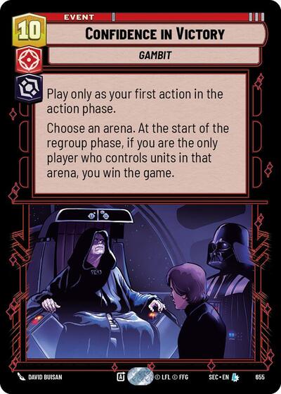 Confidence in Victory - 655 - Legendary (Foil) - Secrets of Power