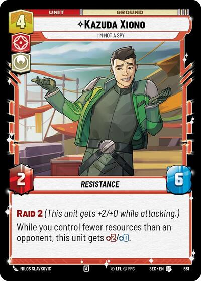 Kazuda Xiono - I'm Not A Spy - 661 - Uncommon (Foil) - Secrets of Power