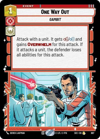 One Way Out - 667 - Rare (Foil) - Secrets of Power