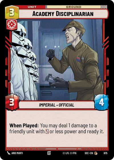 Academy Disciplinarian - 675 - Common (Foil) - Secrets of Power