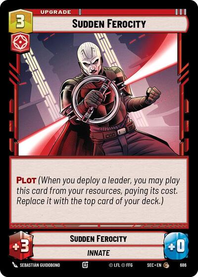Sudden Ferocity - 686 - Common (Foil) - Secrets of Power