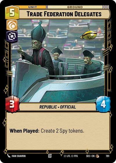 Trade Federation Delegates - 701 - Common (Foil) - Secrets of Power