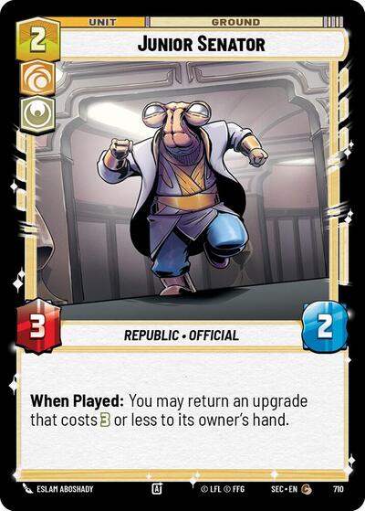 Junior Senator - 710 - Common (Foil) - Secrets of Power