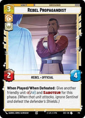 Rebel Propagandist - 712 - Uncommon (Foil) - Secrets of Power