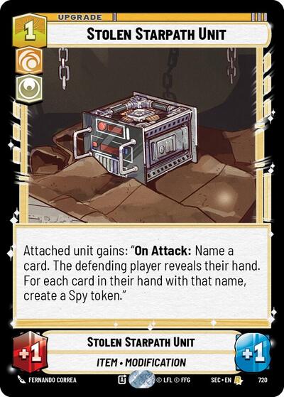 Stolen Starpath Unit - 720 - Rare (Foil) - Secrets of Power