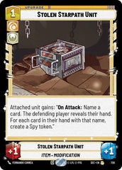 Stolen Starpath Unit - 720 - Rare (Foil) - Secrets of Power