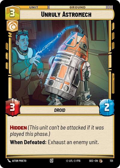 Unruly Astromech - 731 - Common (Foil) - Secrets of Power