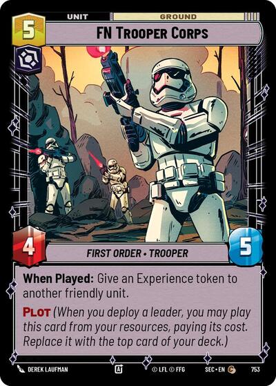 FN Trooper Corps - 753 - Common (Foil) - Secrets of Power