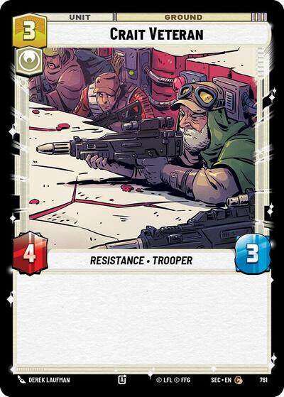 Crait Veteran - 761 - Common (Foil) - Secrets of Power