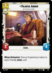 Maarva Andor - We've Been Sleeping - 762 - Uncommon (Foil) - Secrets of Power