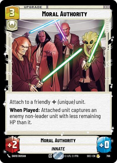 Moral Authority - 766 - Rare (Foil) - Secrets of Power