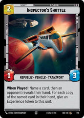 Inspector's Shuttle - 770 - Common (Foil) - Secrets of Power
