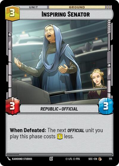 Inspiring Senator - 771 - Common (Foil) - Secrets of Power