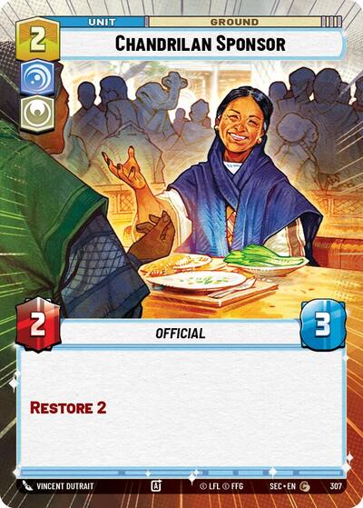Chandrilan Sponsor - 307 - Common (Hyperspace) - Secrets of Power