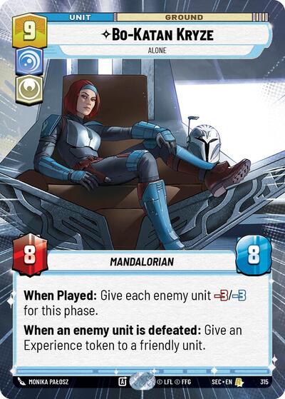 Bo-Katan Kryze - Alone - 315 - Rare (Hyperspace) - Secrets of Power