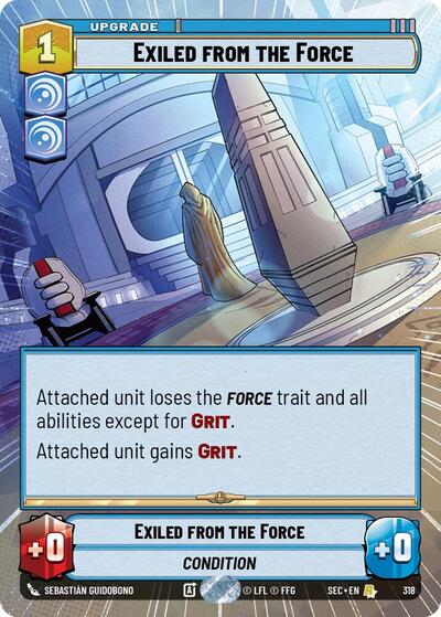 Exiled from the Force - 318 - Rare (Hyperspace) - Secrets of Power