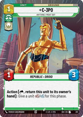 C-3PO - Anything I Might Do? - 357 - Uncommon (Hyperspace) - Secrets of Power