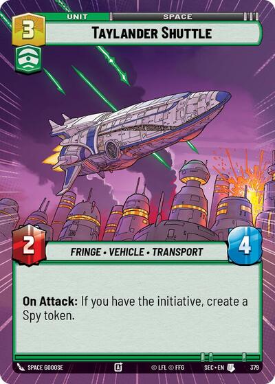 Taylander Shuttle - 379 - Uncommon (Hyperspace) - Secrets of Power