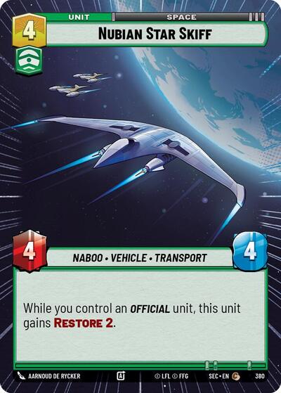 Nubian Star Skiff - 380 - Common (Hyperspace) - Secrets of Power