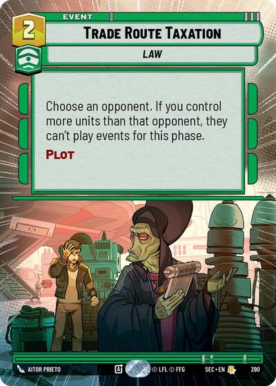 Trade Route Taxation - 390 - Rare (Hyperspace) - Secrets of Power