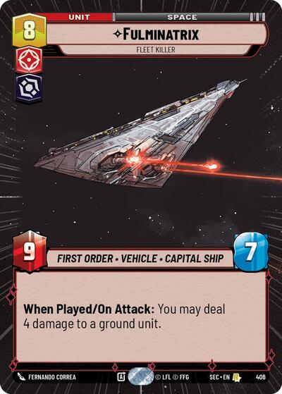 Fulminatrix - Fleet Killer - 406 - Rare (Hyperspace) - Secrets of Power