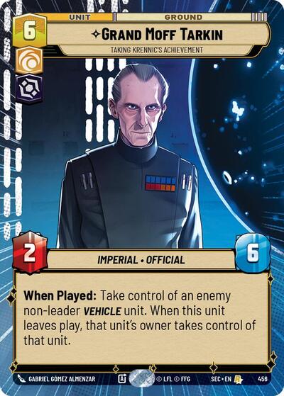 Grand Moff Tarkin - Taking Krennic's Achievement - 456 - Rare (Hyperspace) - Secrets of Power