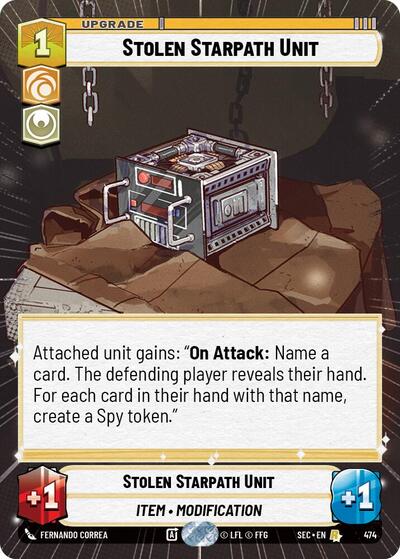 Stolen Starpath Unit - 474 - Rare (Hyperspace) - Secrets of Power