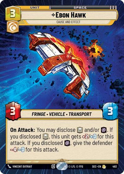 Ebon Hawk - Cause and Effect - 483 - Rare (Hyperspace) - Secrets of Power