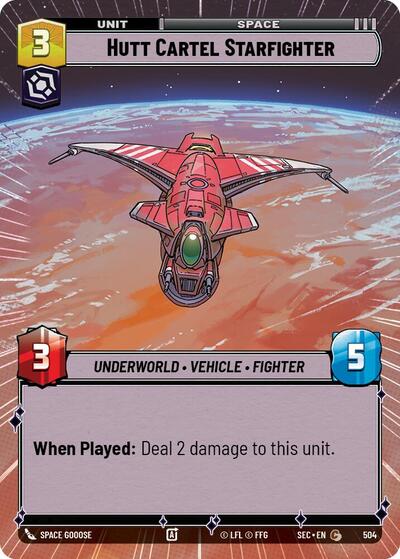 Hutt Cartel Starfighter - 504 - Common (Hyperspace) - Secrets of Power