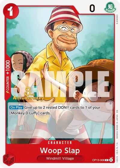 Woop Slap - OP13-006 - Common - Carrying On His Will: 3rd Anniversary Tournament Cards